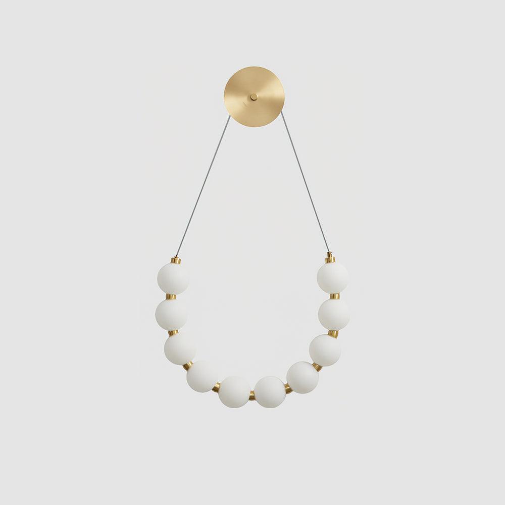 Bead Cascade Loop Wall Lamp