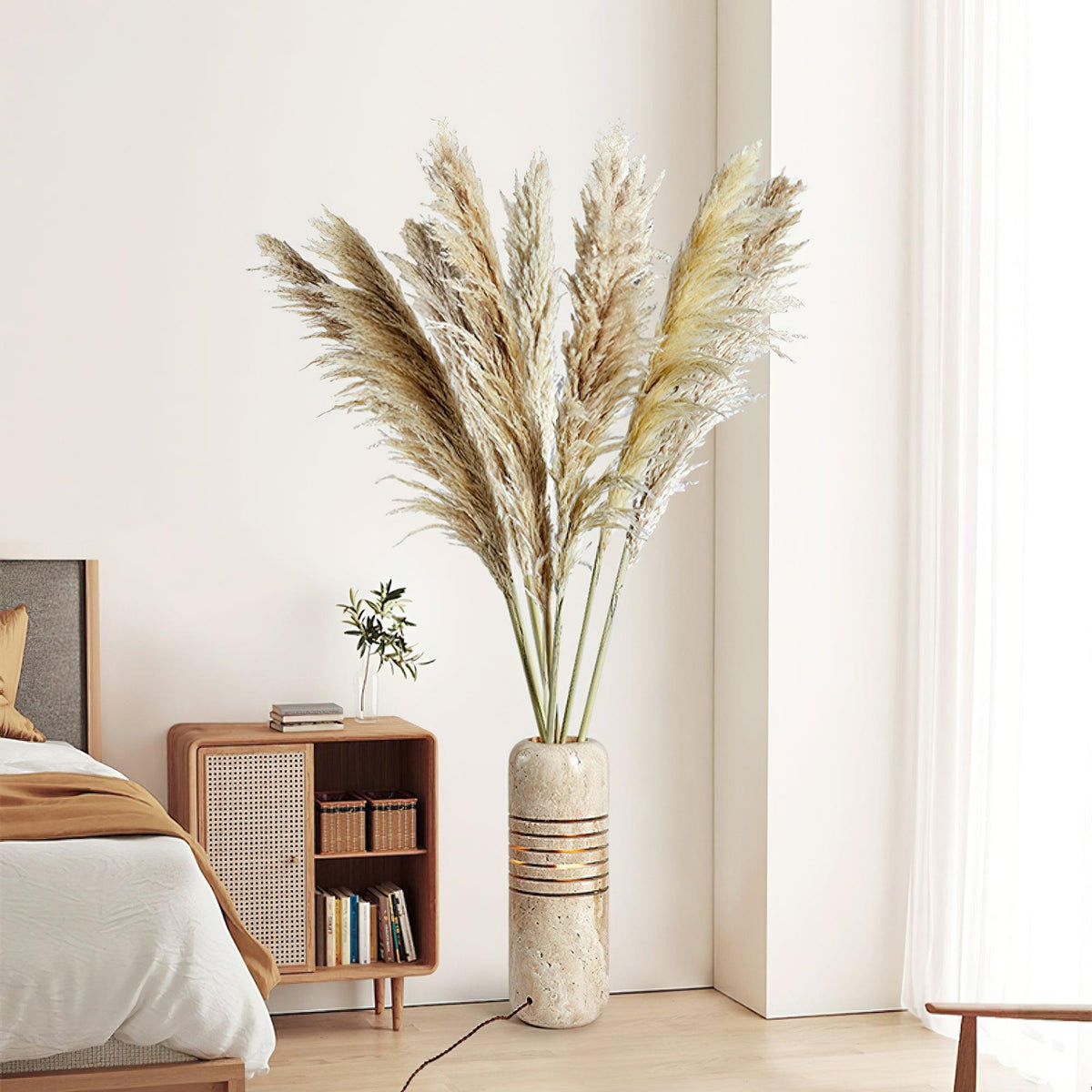 Big Stone Bucket Floor Lamp 6.9"