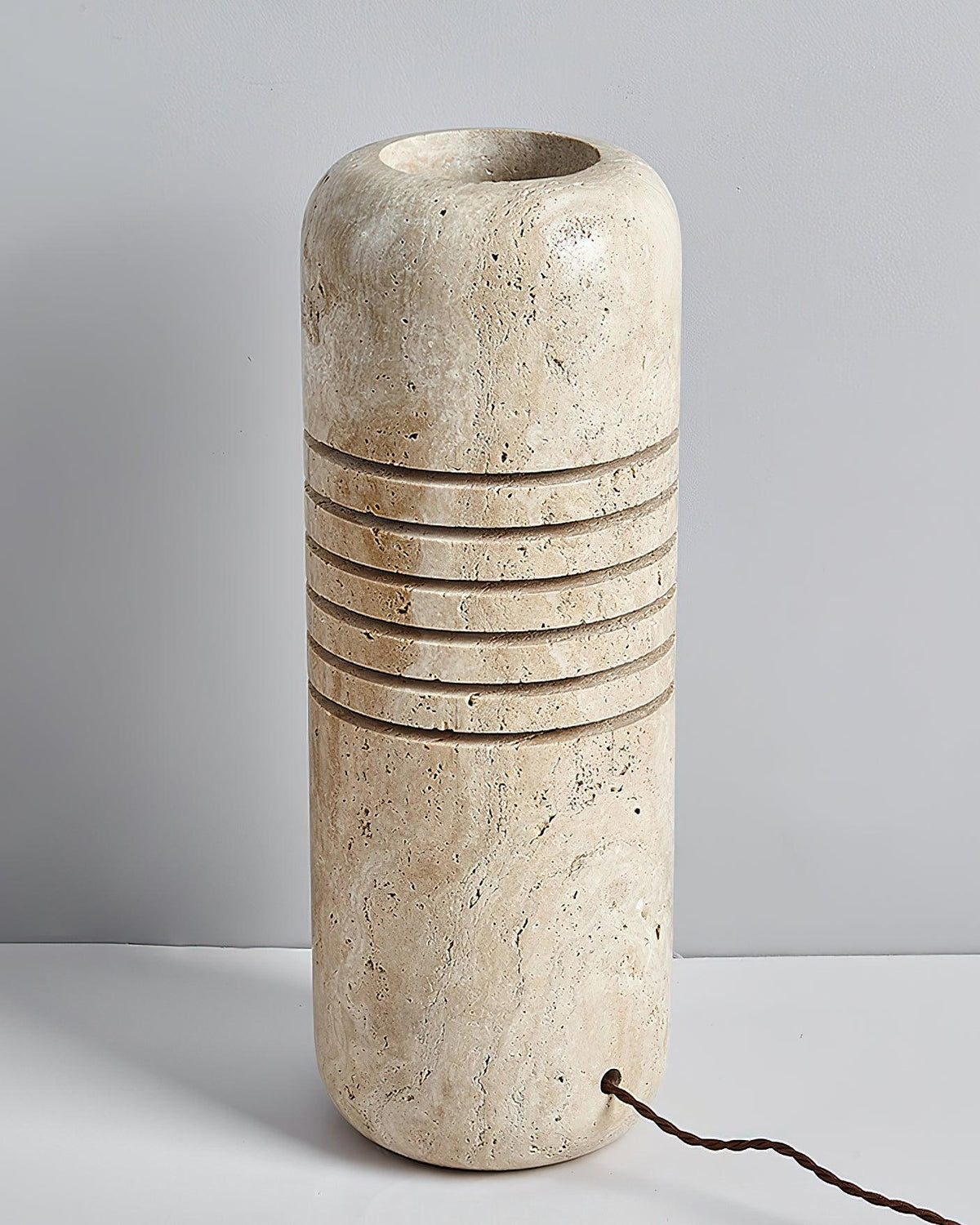 Big Stone Bucket Floor Lamp 6.9"