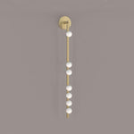 Brass Glass Tube Plug-in Wall Lamp