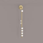 Brass Glass Tube Plug-in Wall Lamp