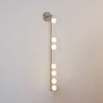 Brass Glass Tube Plug-in Wall Lamp
