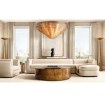 Sirene Smoke Glass Round Chandelier 52"