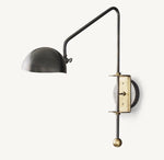 Candelabra Swing Arm Wall Lamp 6.7″