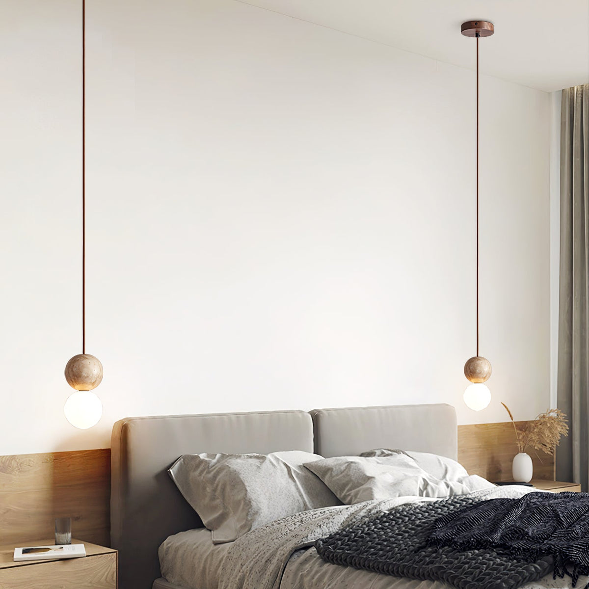 Cassia Travertine Pendant Light