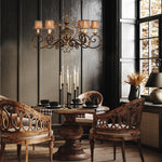 CASTILE 39" W Oblong Chandelier