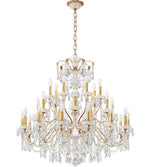 Century Chandelier, 28-Light, French Gold, Clear Heritage Crystal, 42.5"W (1718-26 17QYU4)