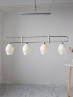 Ceramic Ribbed Pendnat Light
