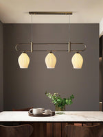 Ceramic Ribbed Pendnat Light