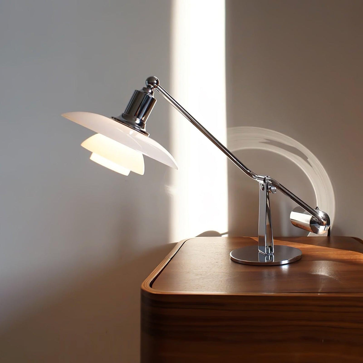 Chrome Piano Table Lamp 7.9"