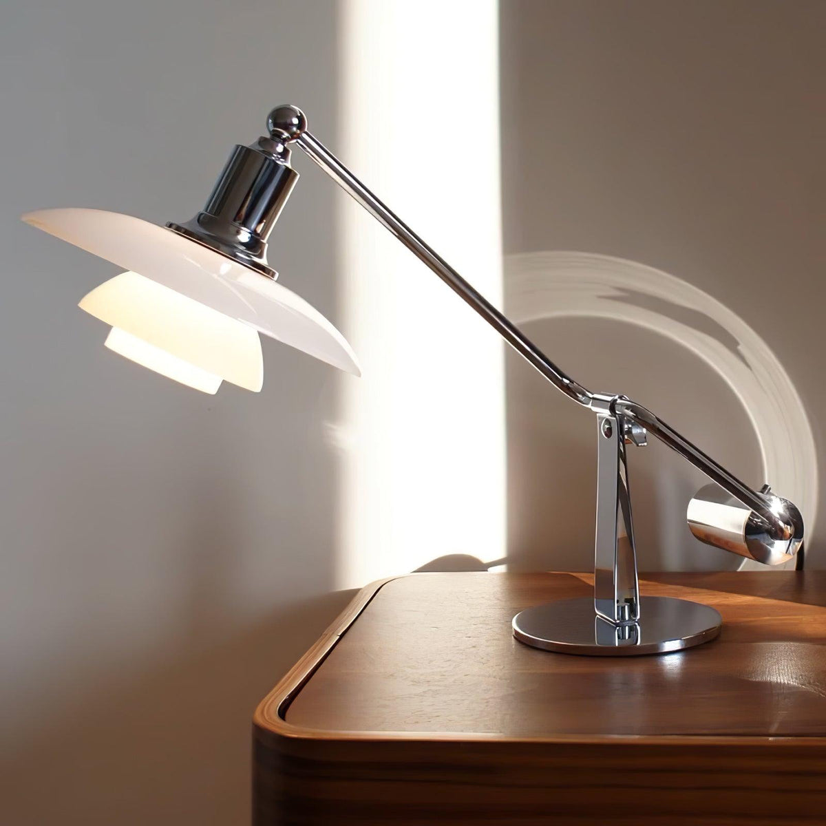Chrome Piano Table Lamp 7.9"
