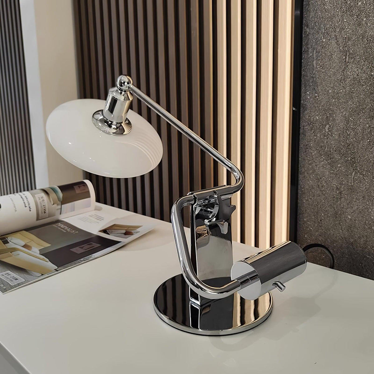 Chrome Piano Table Lamp 7.9"