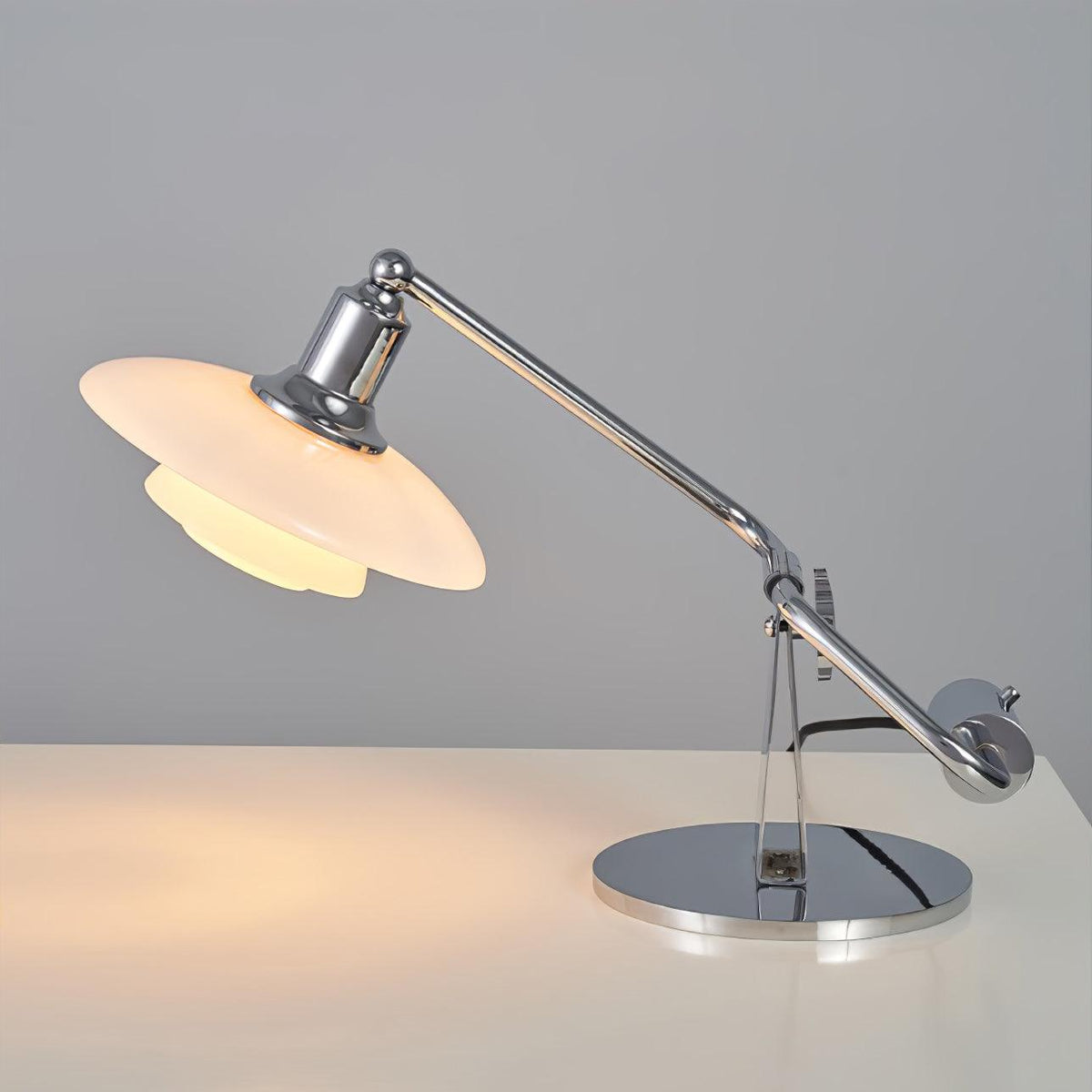 Chrome Piano Table Lamp 7.9"