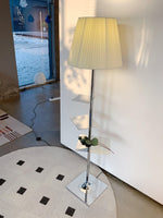 Chrome Prism Side Table Floor Lamp