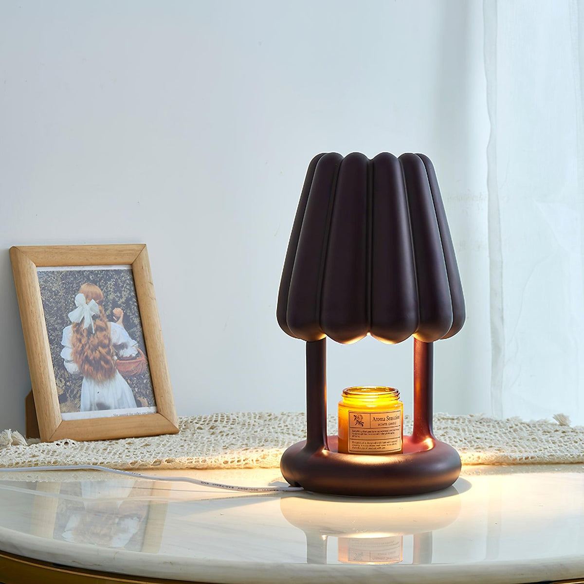 Coral Ice Cream Table Lamp 6.3"