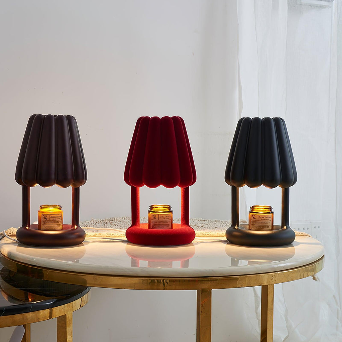 Coral Ice Cream Table Lamp 6.3"