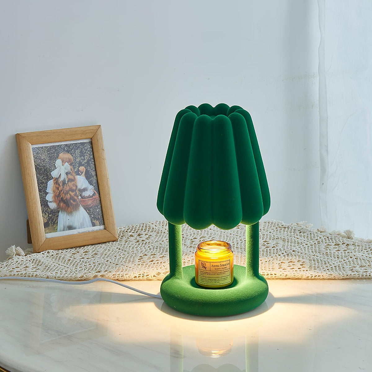 Coral Ice Cream Table Lamp 6.3"