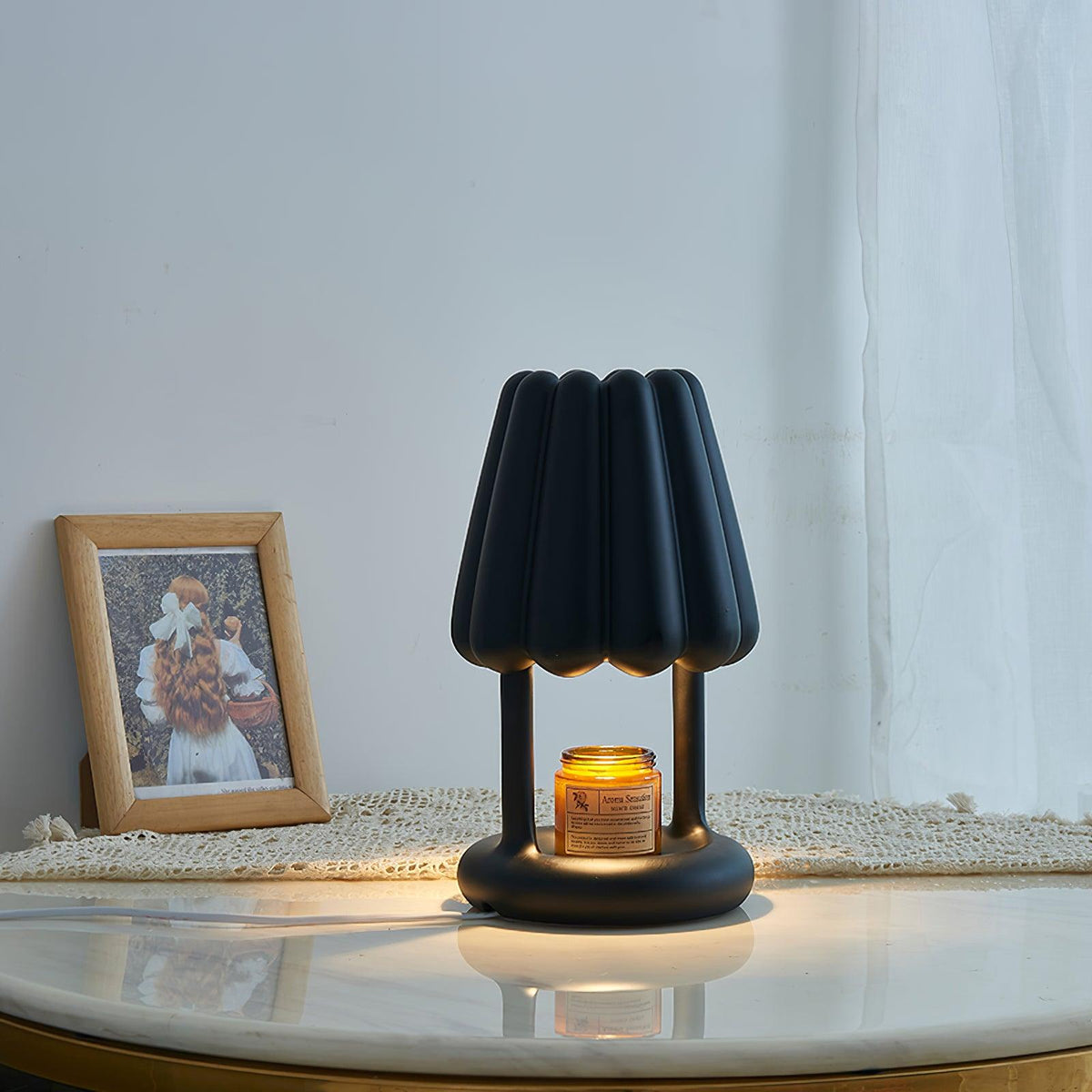 Coral Ice Cream Table Lamp 6.3"