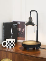 Cordero Wooden Stool Table Lamp 7.9"