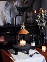 Cordero Wooden Stool Table Lamp 7.9"