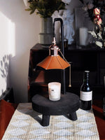 Cordero Wooden Stool Table Lamp 7.9"