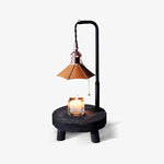 Cordero Wooden Stool Table Lamp 7.9"