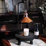 Cordero Wooden Stool Table Lamp 7.9"