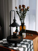 Cordero Wooden Stool Table Lamp 7.9"