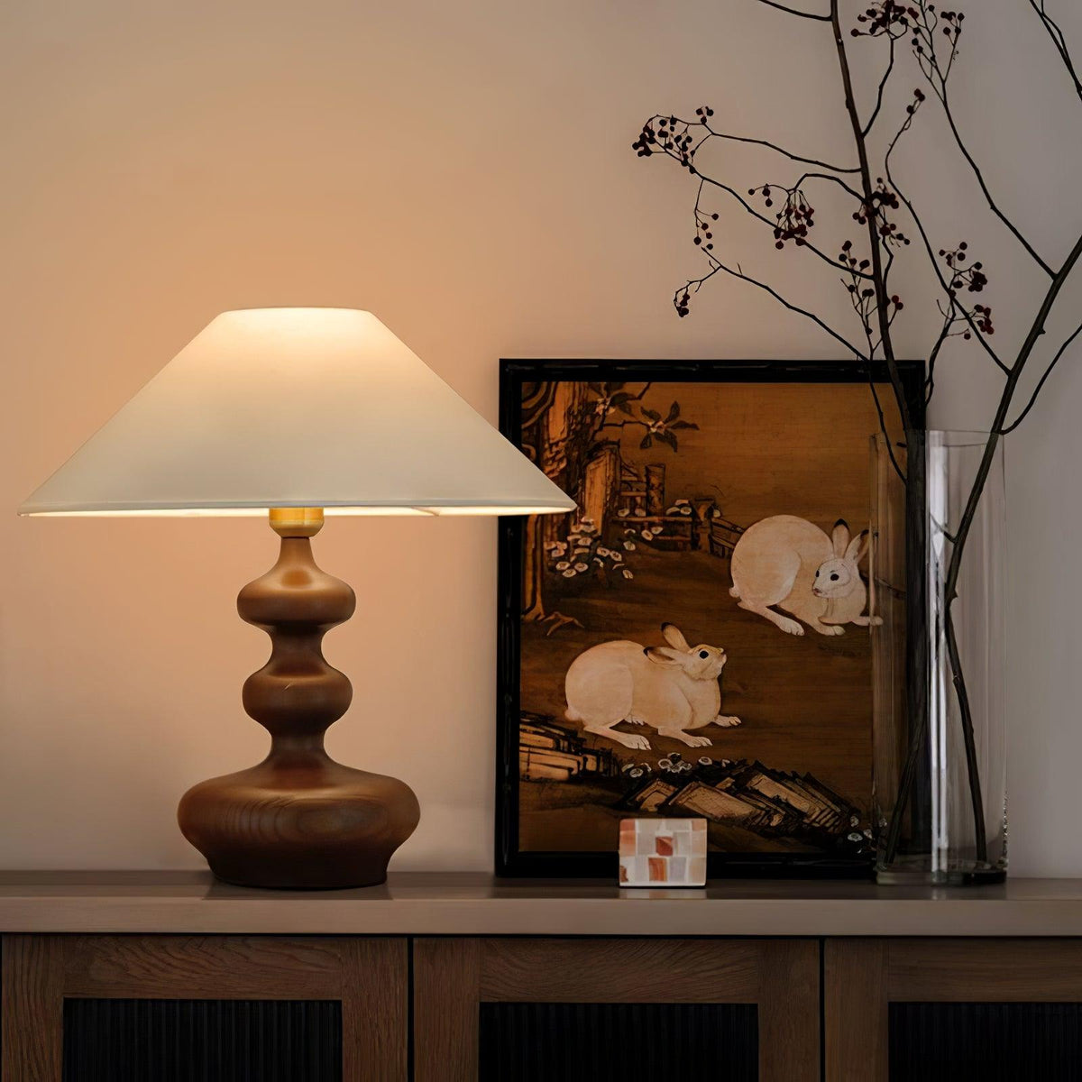 Gourd Table Lamp 15.7"