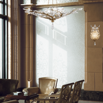 CRYSTAL LAUREL 47" W Round Pendant