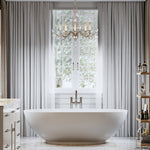 CRYSTAL LAUREL 32" W Round Chandelier