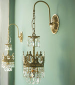 Crystal Crown Wall Light