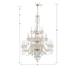 Crystorama 45 Inch 25 Light Chandelier Cp775794