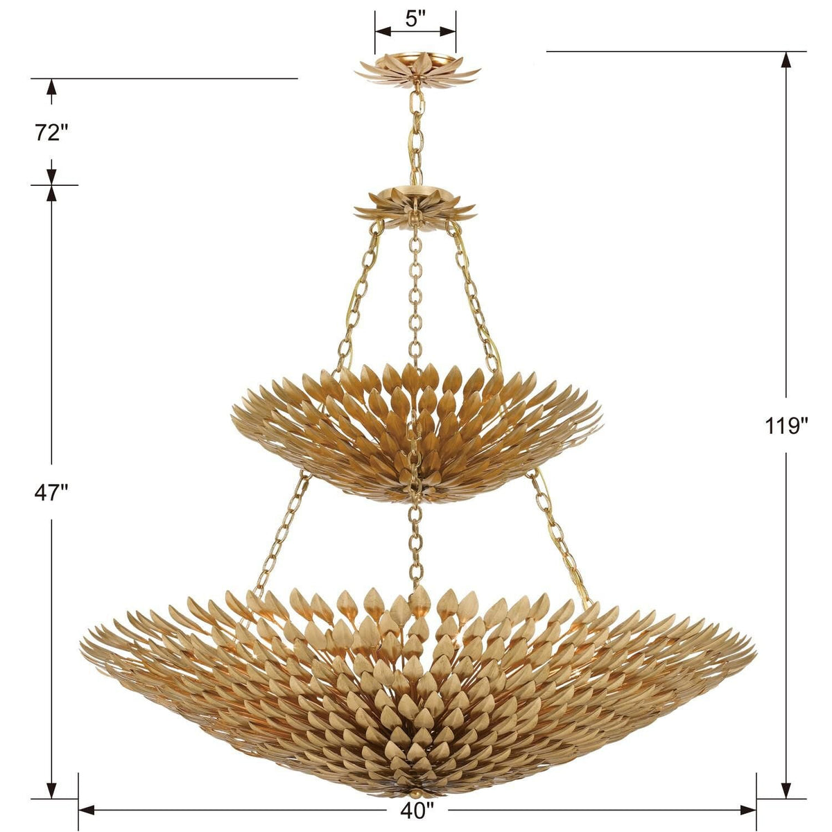 Crystorama Broche 40 Inch 18 Light Chandelier Cp83496