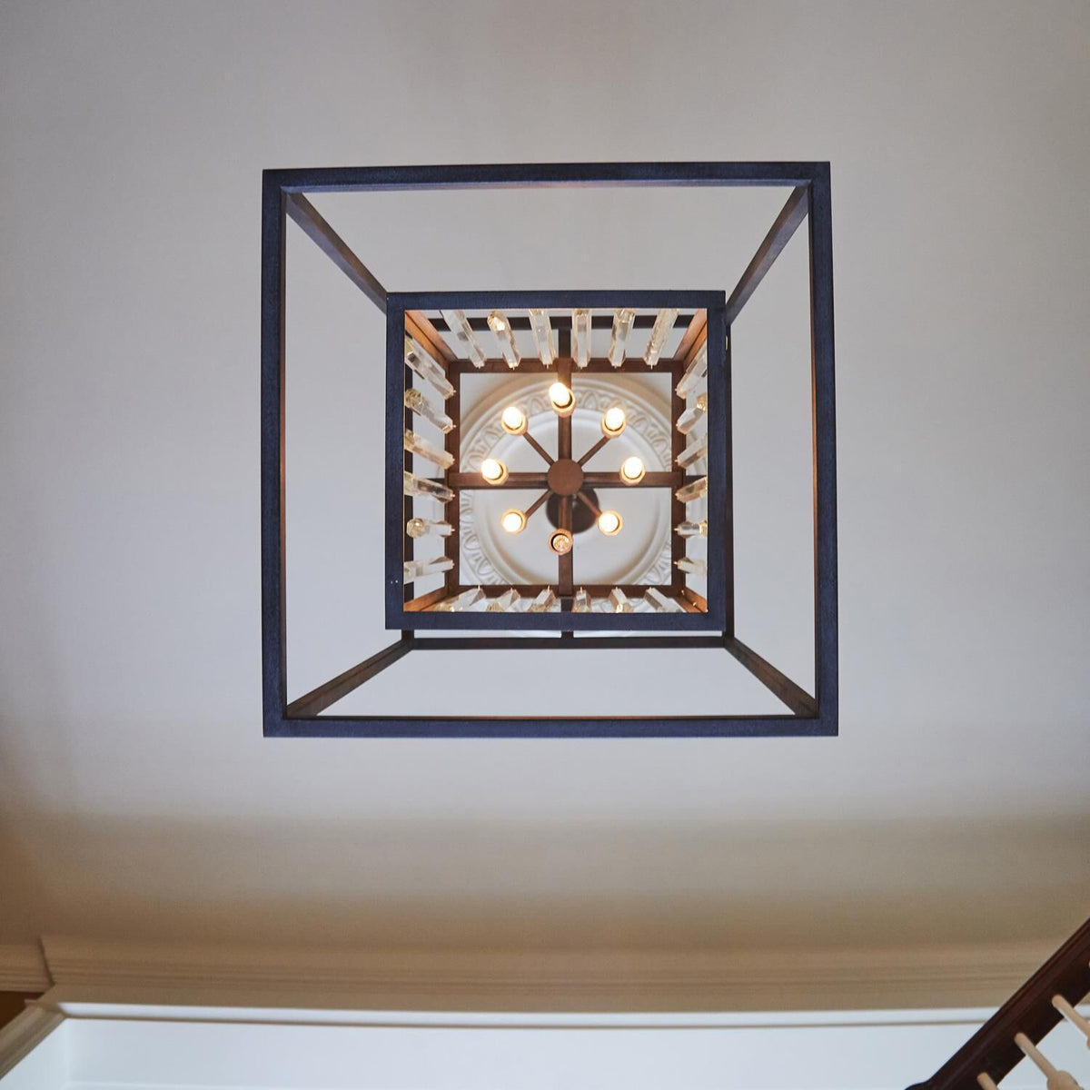 Crystorama Hollis 21 Inch 6 Light Mini Chandelier Cp106834