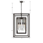 Crystorama Hollis 21 Inch 6 Light Mini Chandelier Cp106834