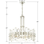 Crystorama Bolton 24 Inch 8 Light Chandelier Cp367992