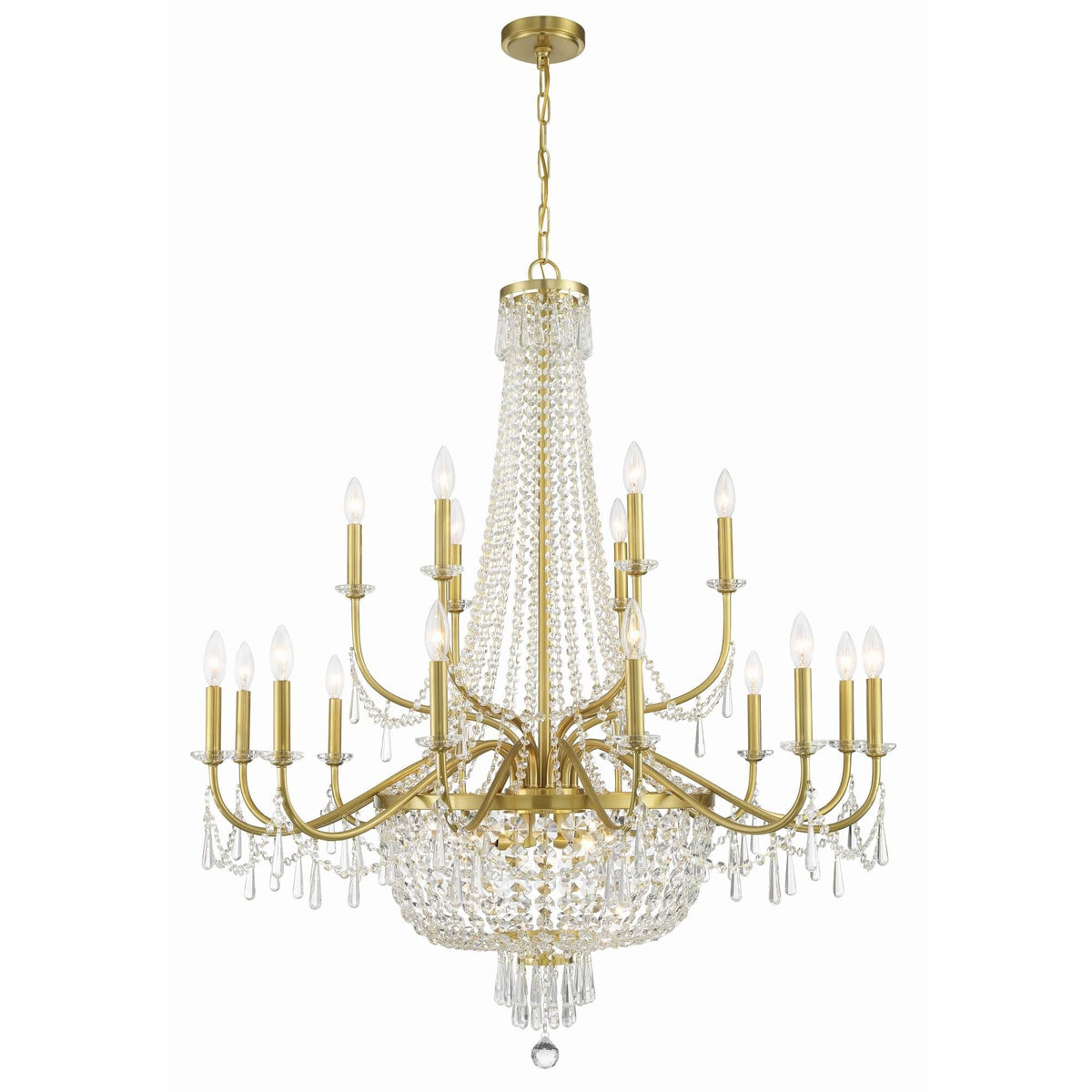 Crystorama Haywood 40 Inch 22 Light Chandelier Cp797223
