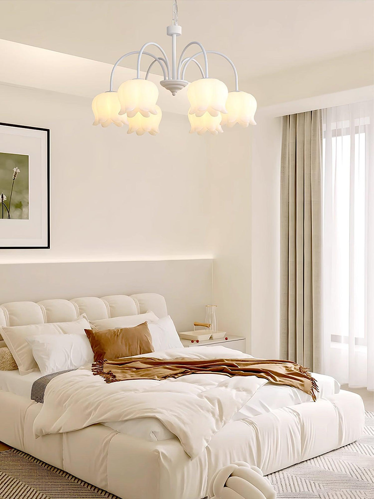 Curved Arm Bell Chandelier