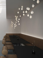 DIY Ceramic Flower Chandelier