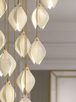 DIY Ceramic Flower Chandelier