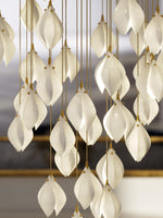 DIY Ceramic Flower Chandelier