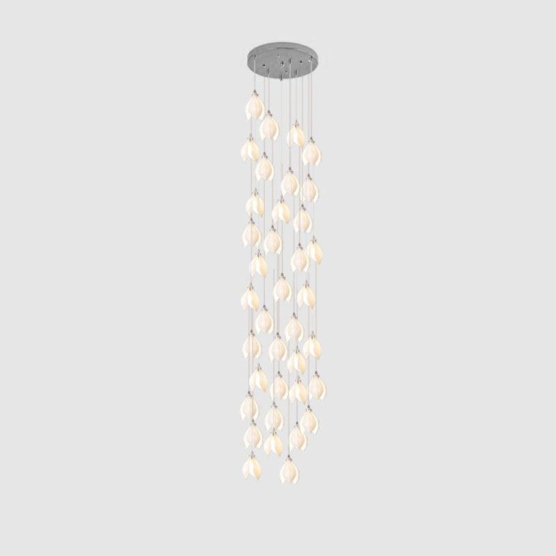 DIY Ceramic Flower Chandelier