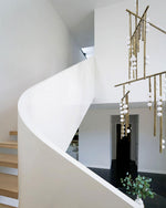 DIY Luminous Cascade Chandelier