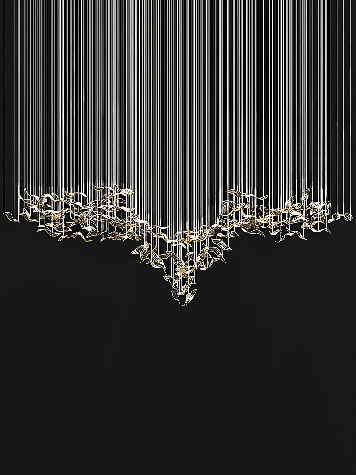 DIY Fallen Leaf Chandelier