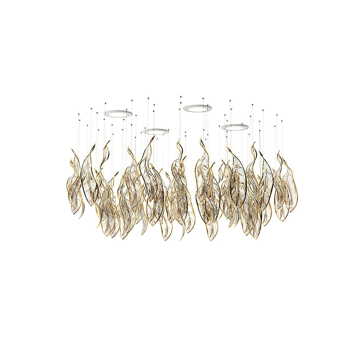 DIY Fallen Leaf Chandelier