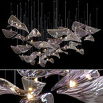 DIY Floating Leaf Chandelier