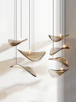 DIY Floating Leaf Chandelier