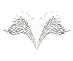 DIY Glass Feathers Chandelier