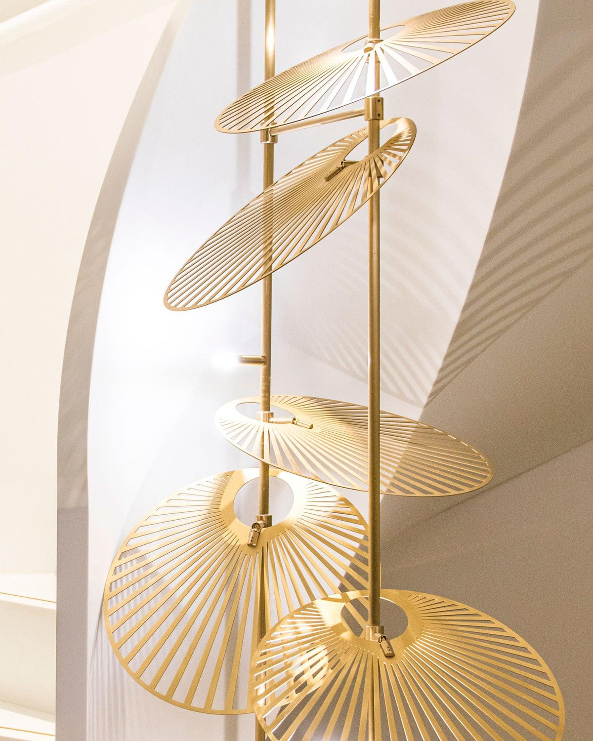 DIY Leaf Chandelier